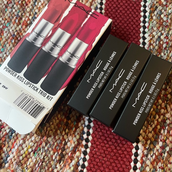 MAC Cosmetics Powder Kiss Lipstick Trio Kit NIB - Picture 4 of 5